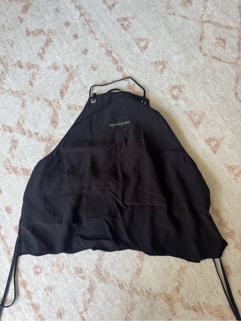 Calvin Klein Jeans Black Halter Crop Top